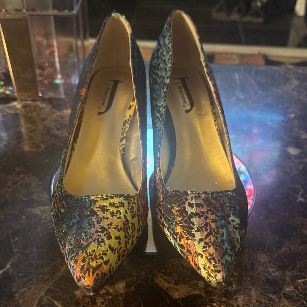 J. Reneé Corrbie Multicolor Pointed Toe Heels - Women’s Size 7.5M